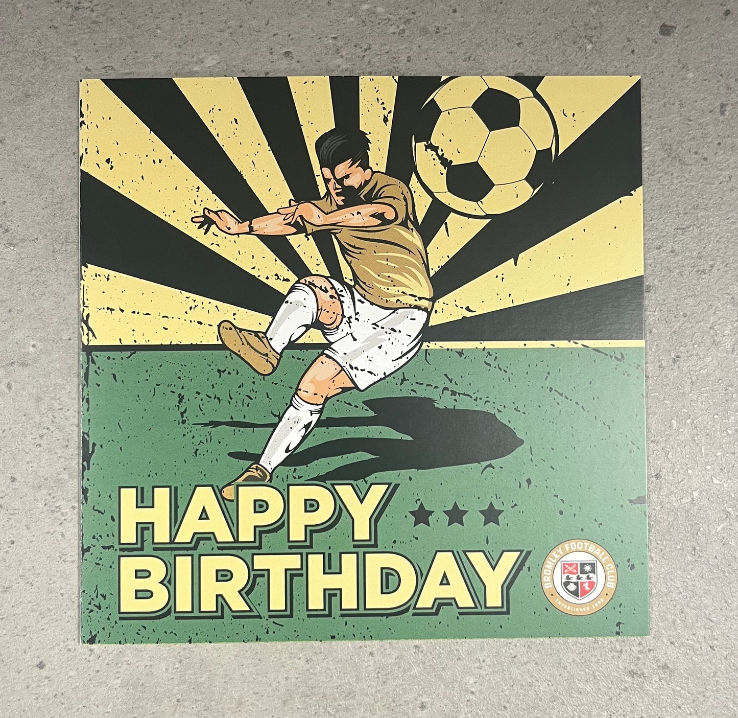 Retro Bromley Happy Birthday Card